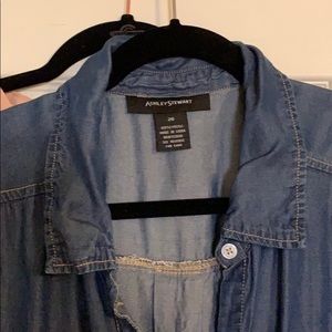 Ashley Stewart sz20 denim tunic